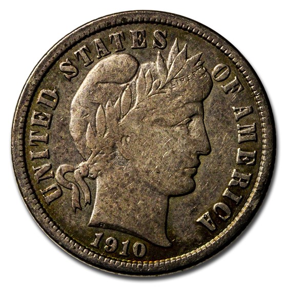 1910 Barber Dime Good/VG 1910 Barber Dime Good/VG